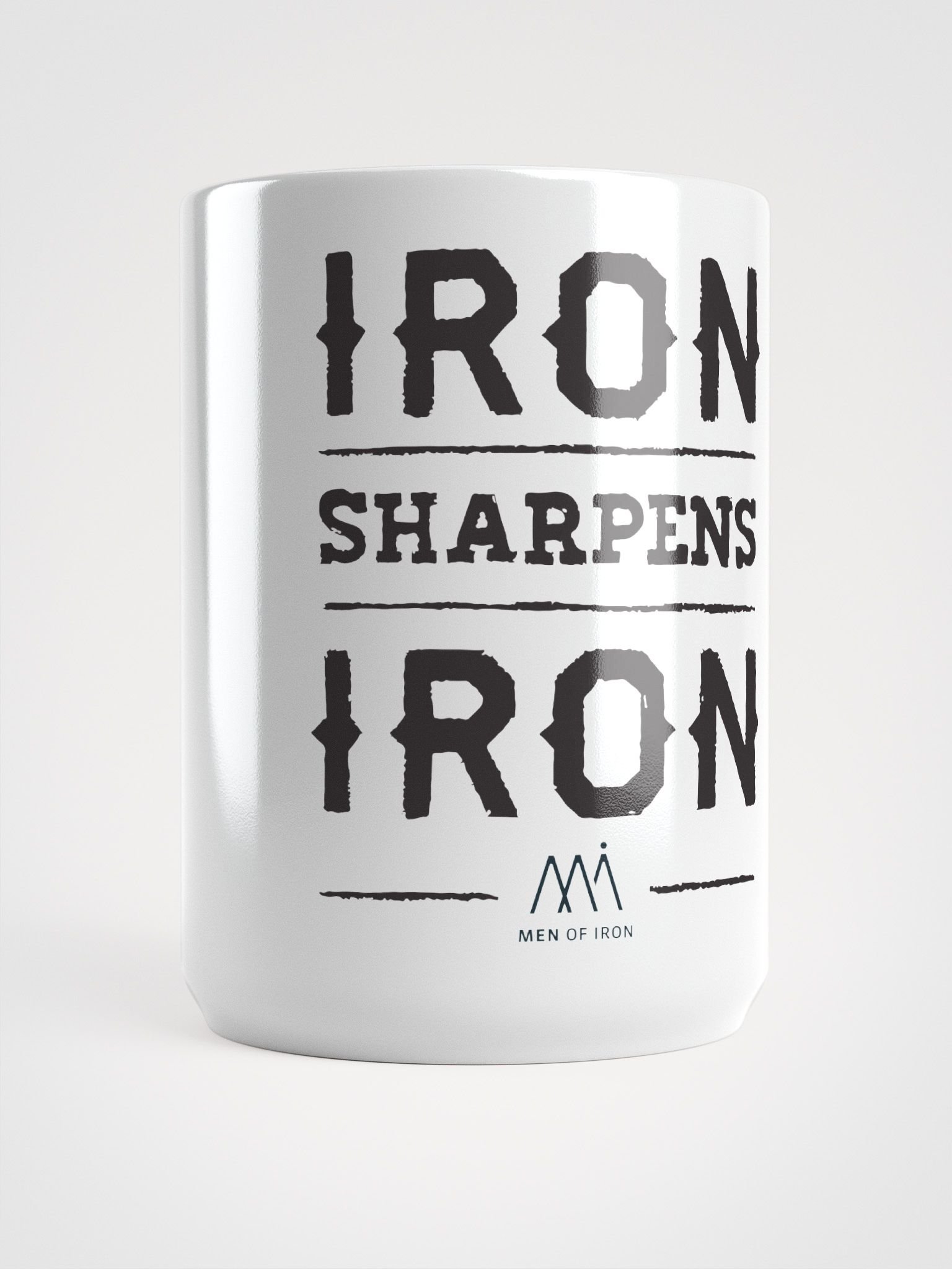 MEN OF IRON White Glossy Mug product image (1)