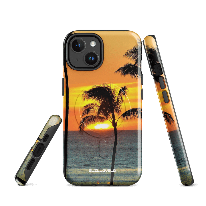 GUILLOVELO SUNSET PALMS MAGSAFE IPHONE CASE product image (1)