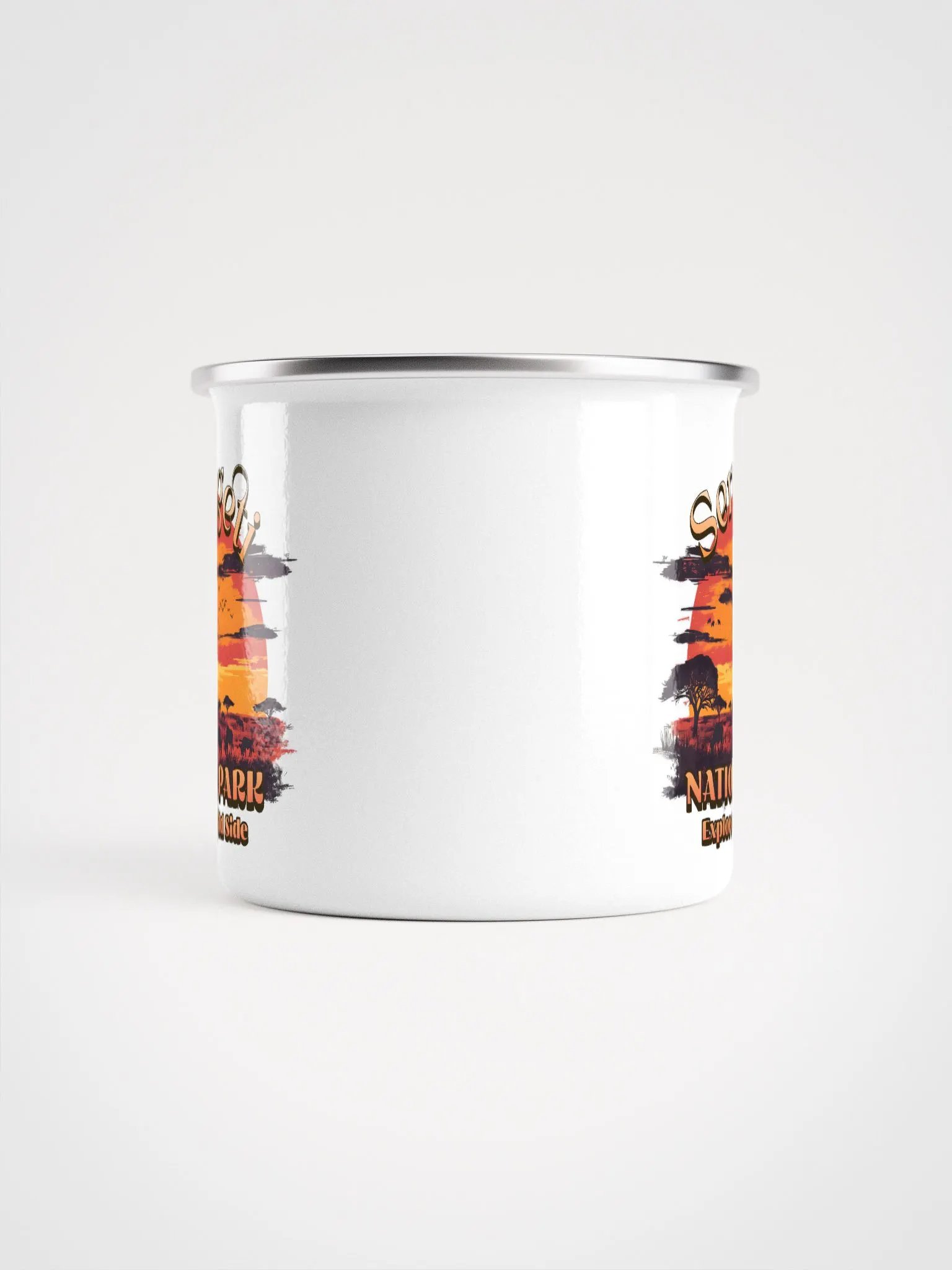Serengeti National Park Sunset Enamel Mug product image (5)