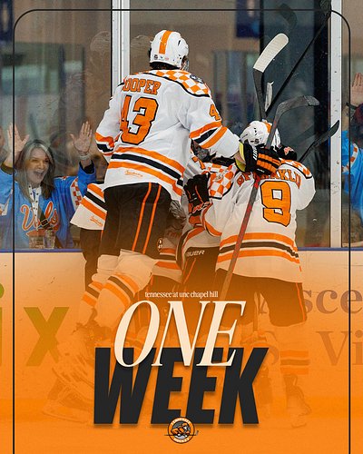 ONE WEEK AWAY😁

#hockeytop | #icevols