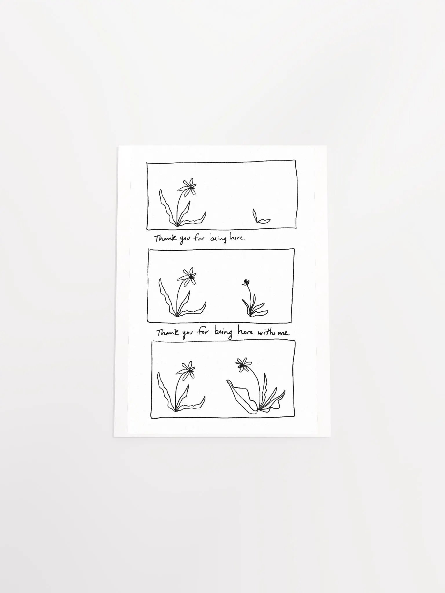Thank You For Being Here Art Print product image (4)