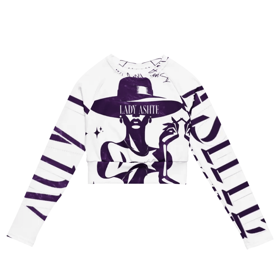 Symmetric Elegance Long Sleeve Crop Top product image (2)