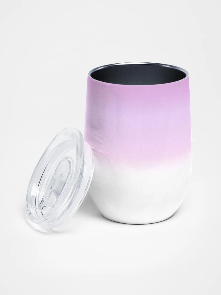 Wine tumbler - Unicorn pink gradient product image (2)