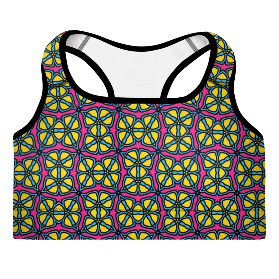 Pan Abstract (3) - Padded Sports Bra product image (3)