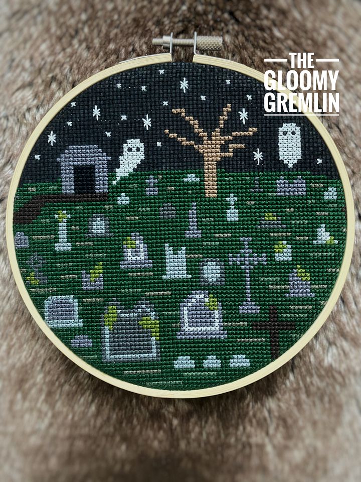 Graveyard - Cross Stitch Pattern product image (1)