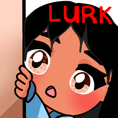 Lurk Emote - Black Hair, Tan Skin, Brown Eyes product image (1)