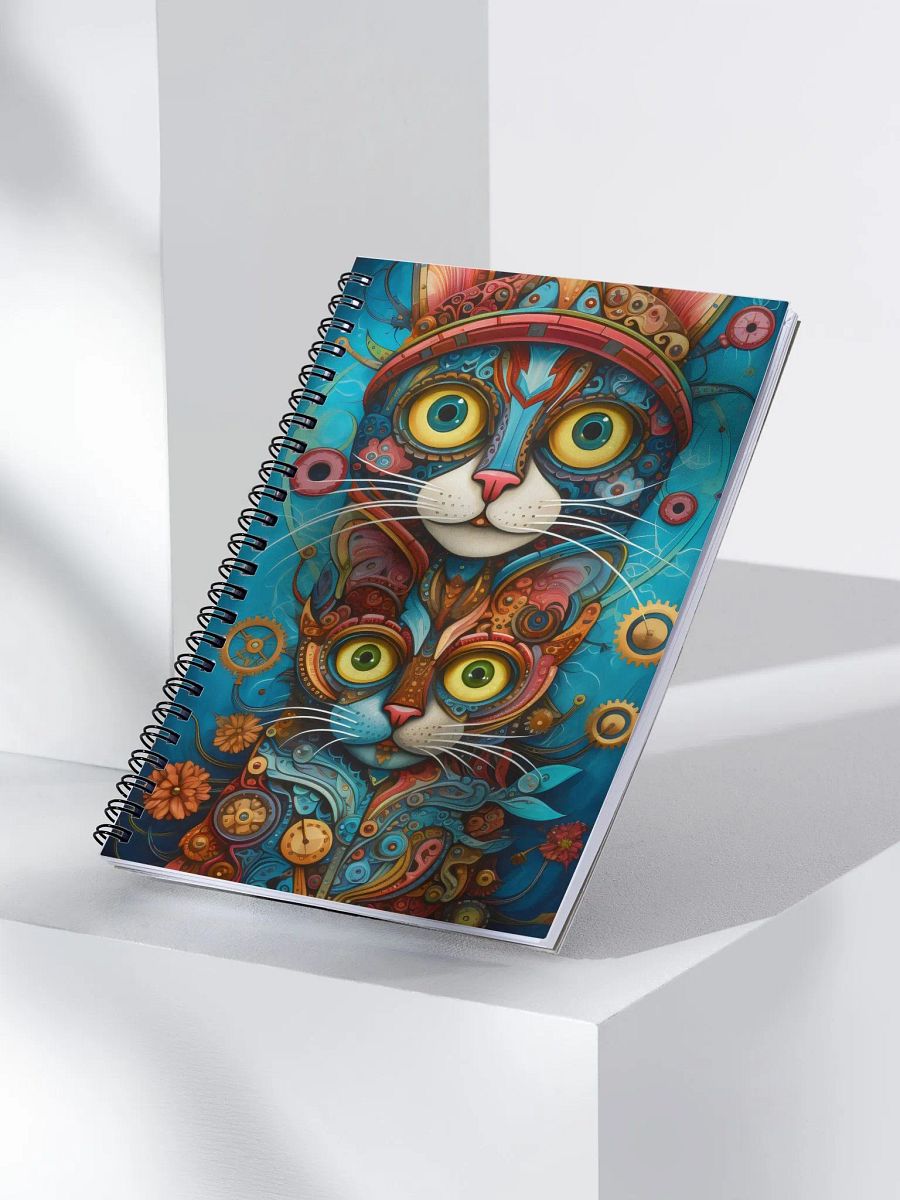 Whimsical Cat Dreams Spiral Notebook product image (3)