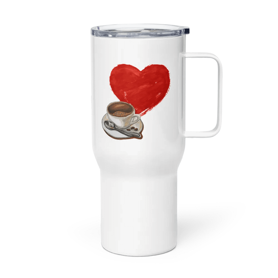 I Heart Coffee Travel Mug product image (4)