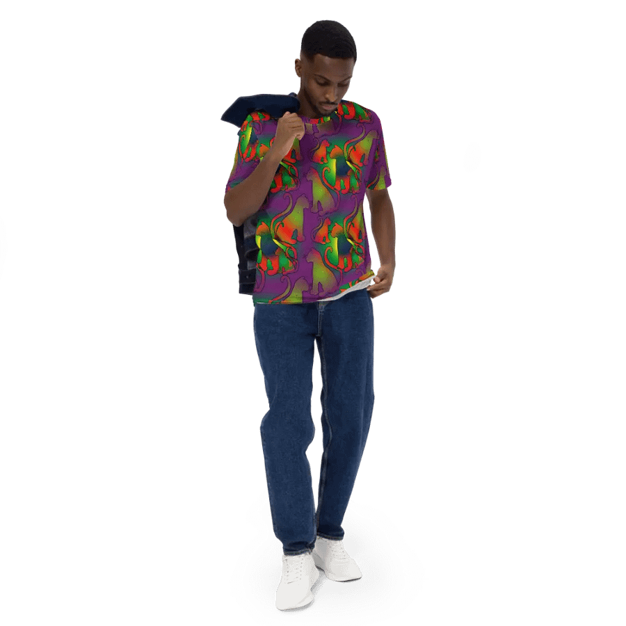 Abstract Cat Tshirt product image (5)