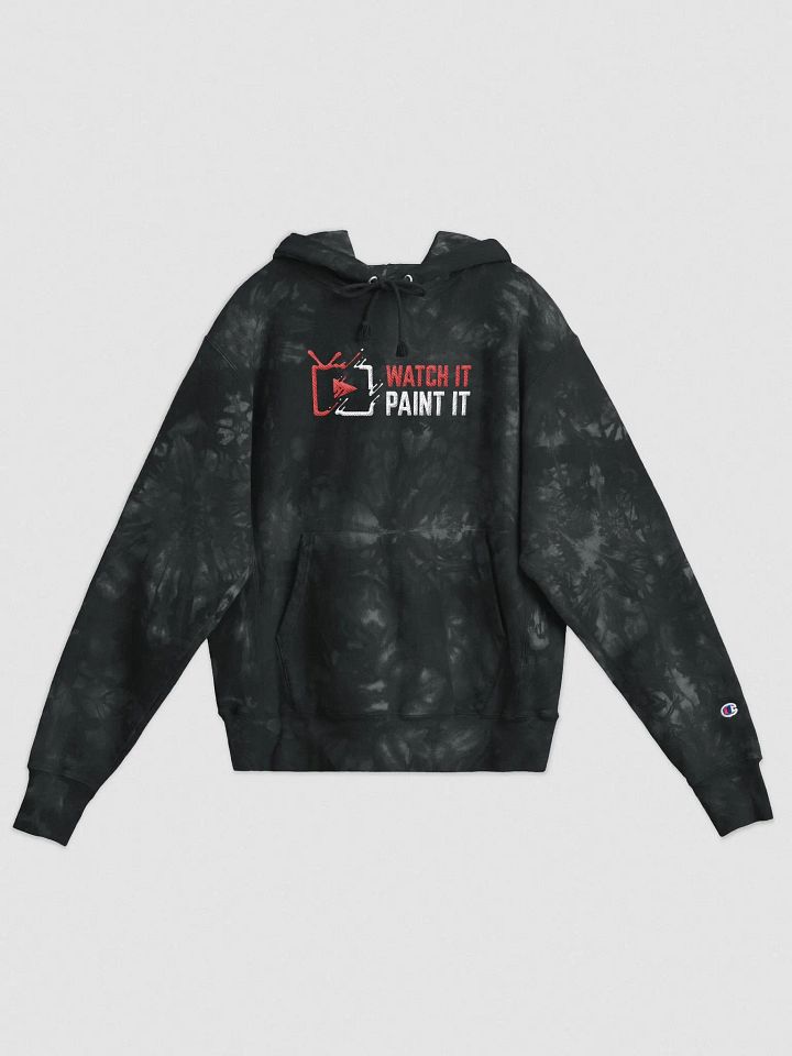 Red/White Champion Tye Die Hoodie product image (1)