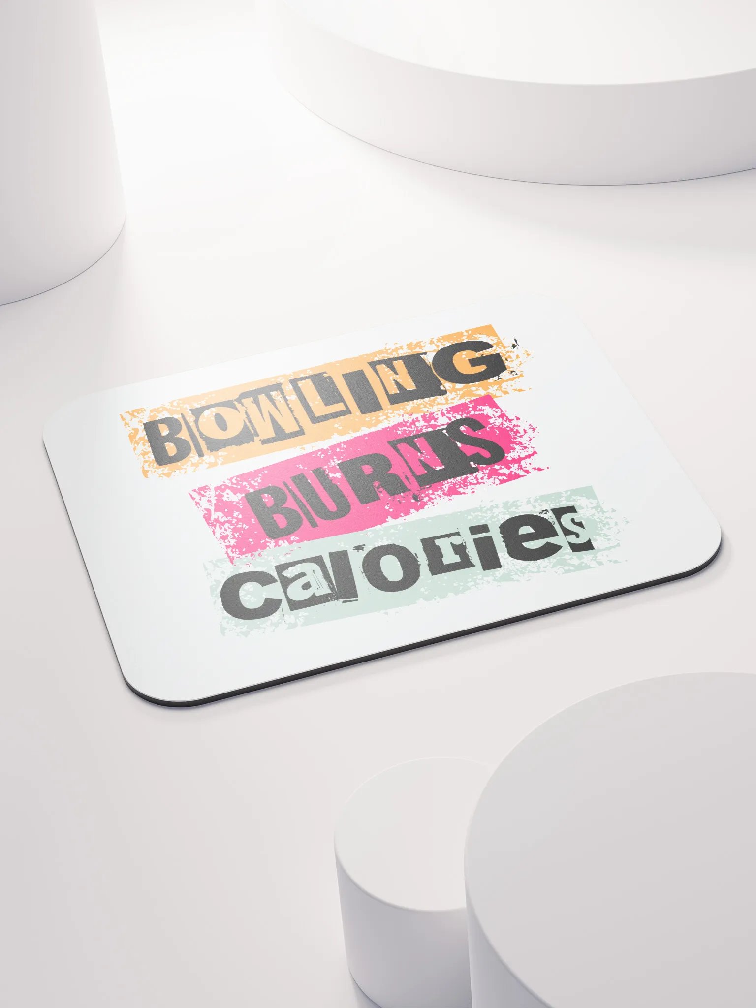 Bowling Burns Calories Mouse Pad product image (4)