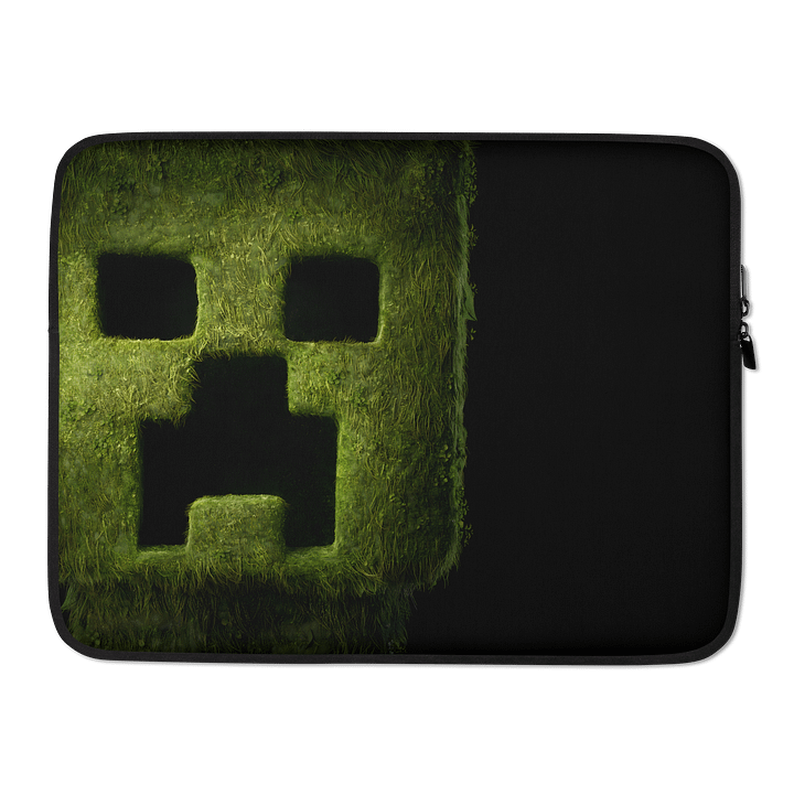 Creeper Face Laptop Sleeve Cover - Minecraft Laptop Protector for Computers, Chromebooks & Tablets product image (2)