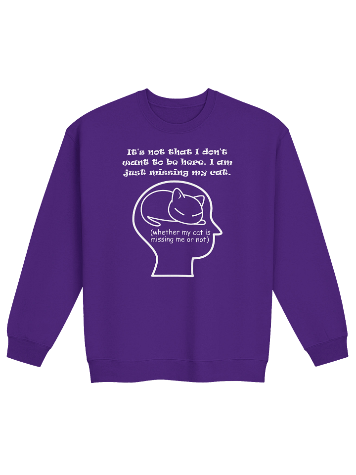 Monday Blue Kind of Mood - Unisex Adult Sweatshirt product image (1)