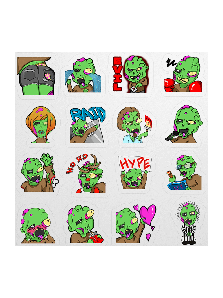 Paul Emote Sticker Sheet product image (1)