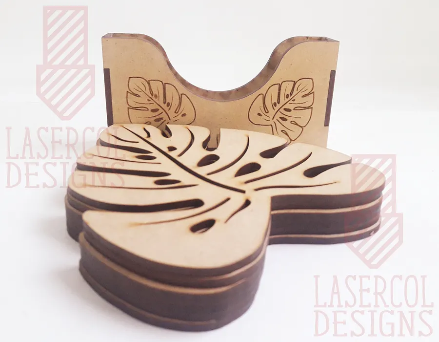 Leaf Coasters (6) Set 1 - Laser Cut Files product image (5)