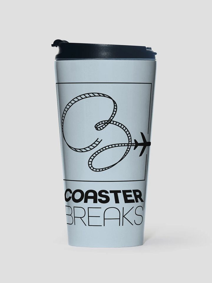 Coaster Breaks Stainless Steel Travel Mug - Light Blue & Black product image (1)
