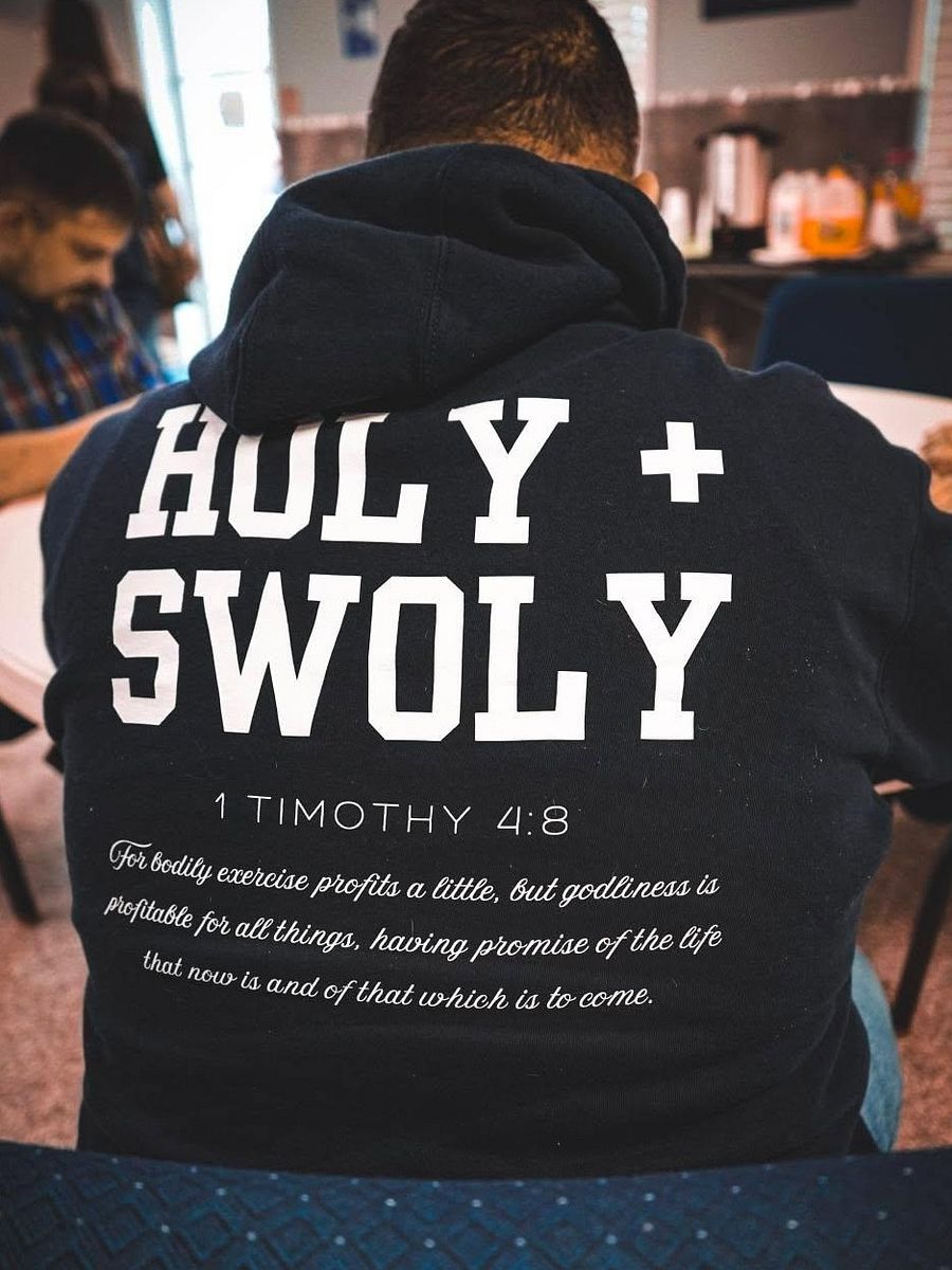 1 Timothy 4:8 | Holy + Swoly Hoodie | Unisex product image (6)