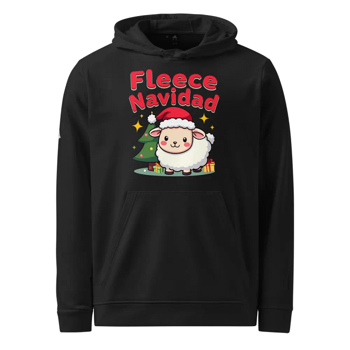 Fleece Navidad Santa Sheep Hoodie product image (1)