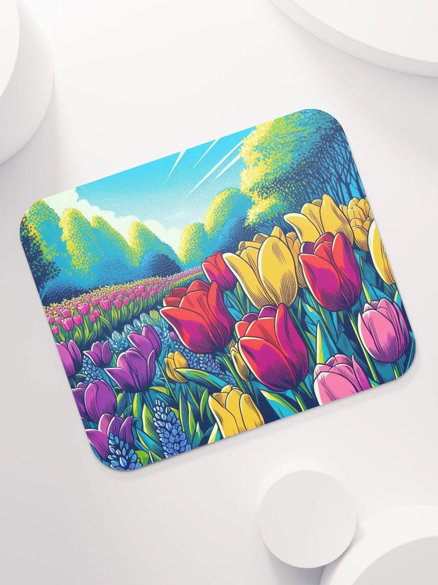 Vibrant Tulip Paradise Mouse Pad product image (7)