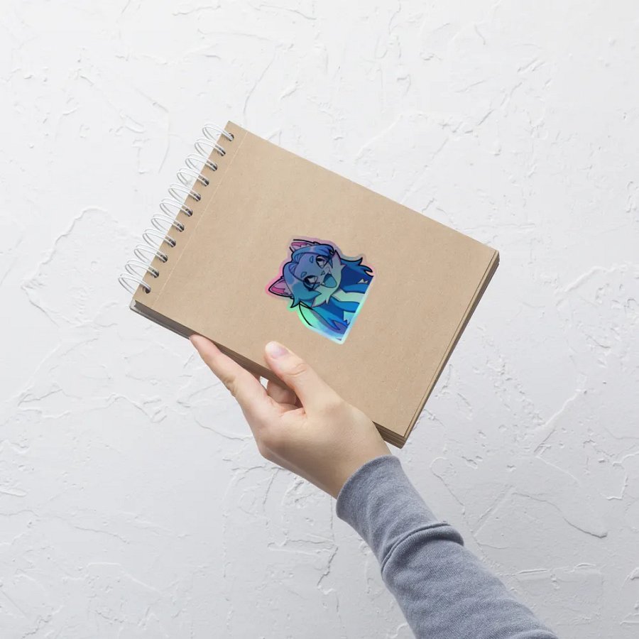 Wolfy Excited Holo Sticker product image (9)