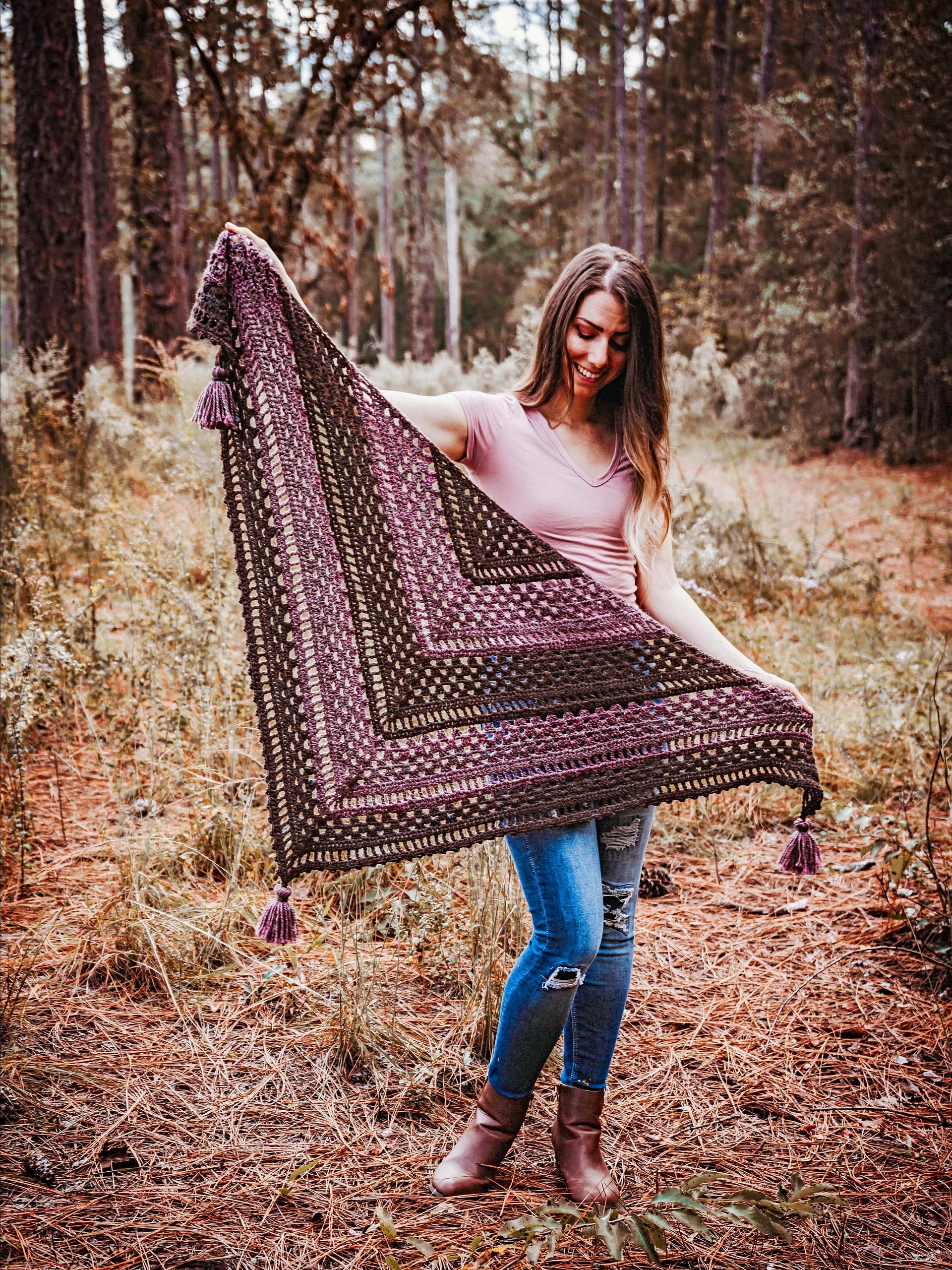 Picot Crochet Shawl Tutorial Video product image (9)
