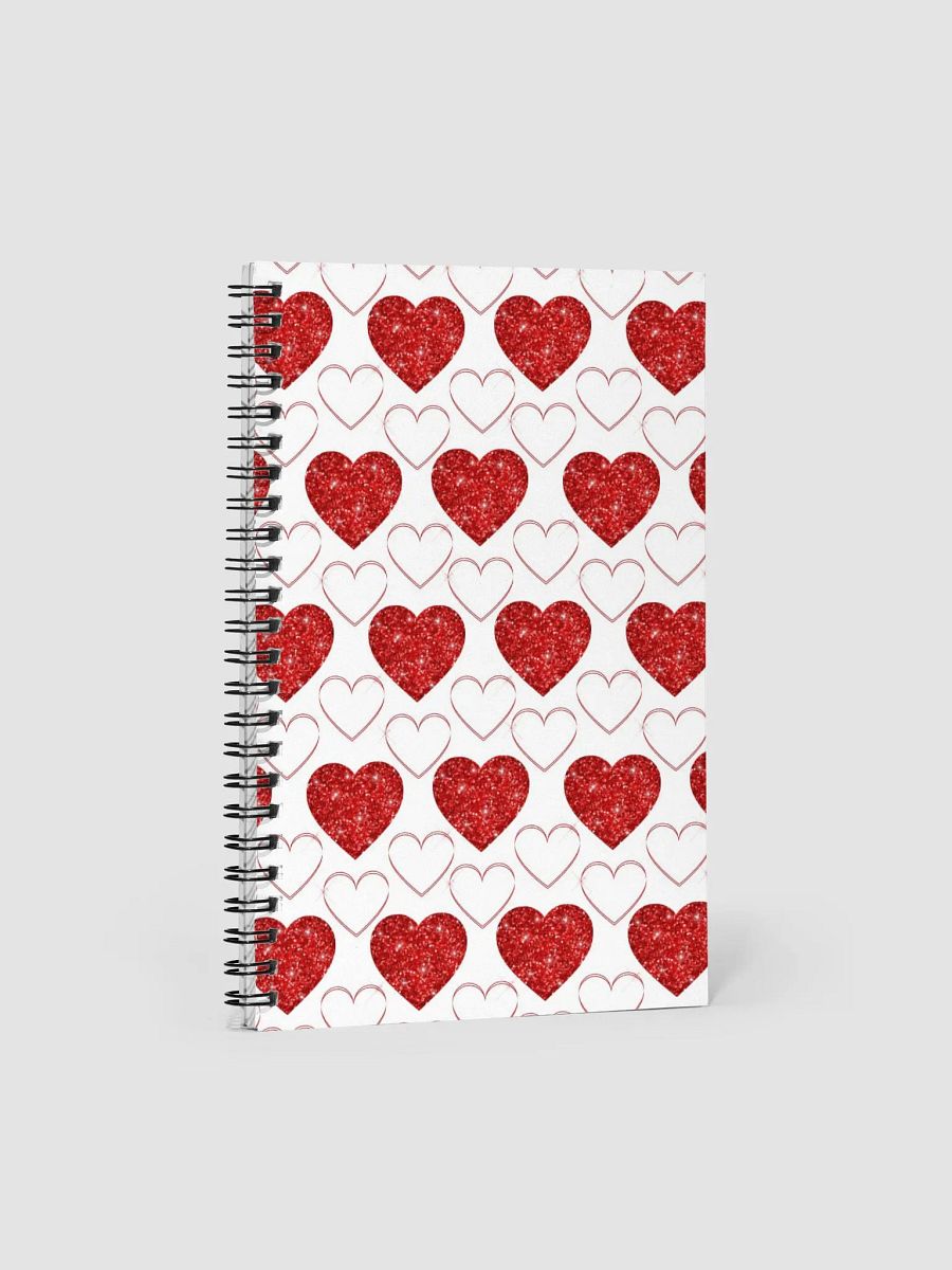 Glitter Hearts Valentine Notebook product image (1)