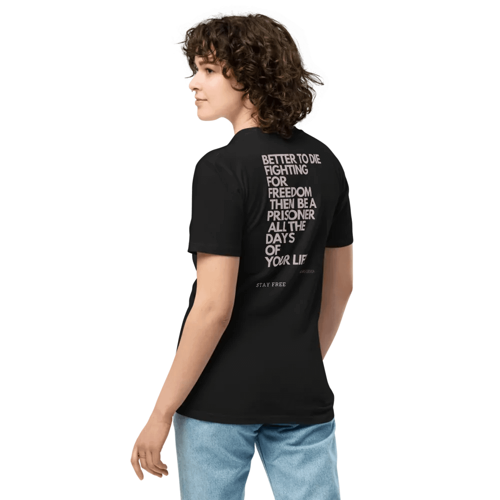 Glitch Effect 'STAY FREE' Unisex T-Shirt product image (16)