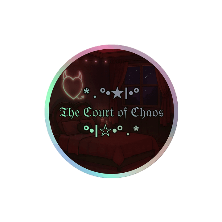 The Court of Chaos Holo Sticker product image (2)