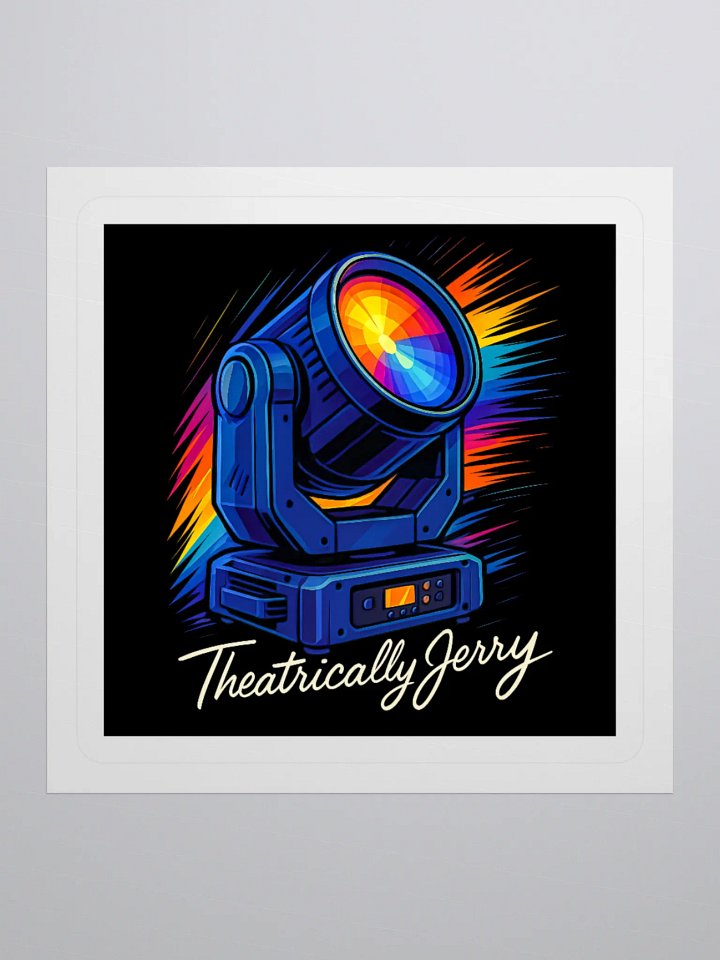 Theatrically Jerry Signature Moving Head Light Sticker product image (3)