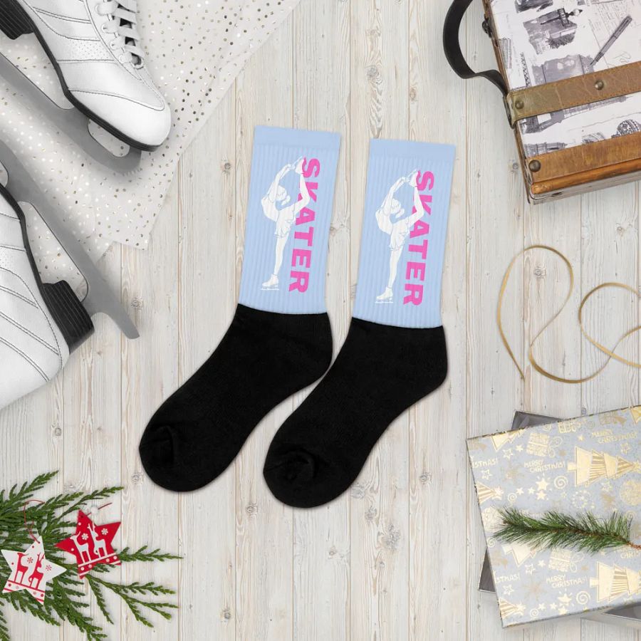 Light Blue SKATER Socks product image (10)