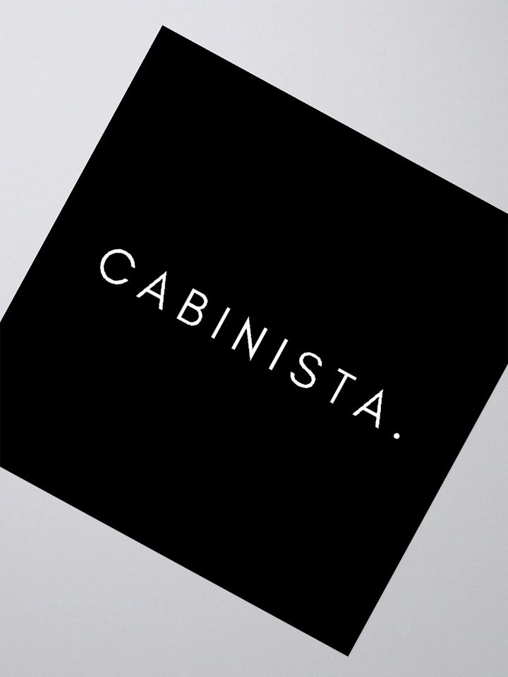 The Cabinista Kiss Cut Stickers (Black Text) product image (2)
