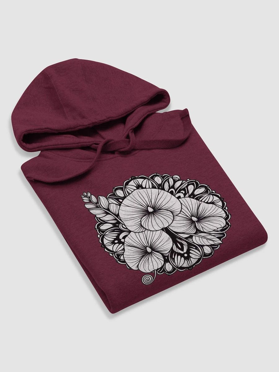 Cotton Heritage Unisex Premium Hoodie | AI-Designed Flower Mandala Motif product image (6)