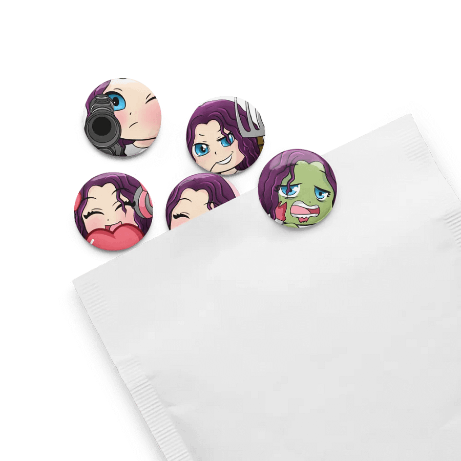 HollyRex Emote Pin Buttons Set product image (13)