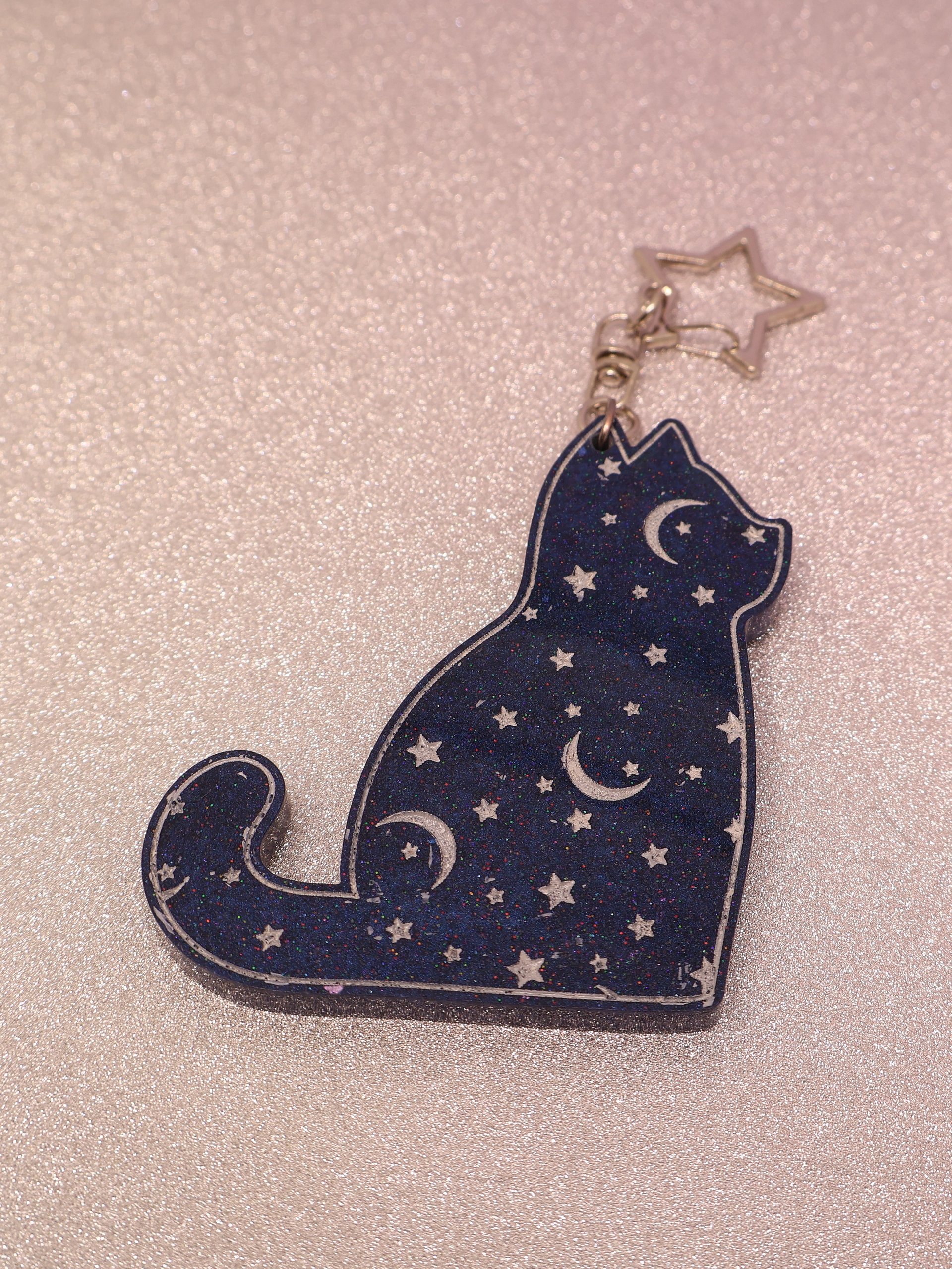Galaxy Cat Keychain product image (3)
