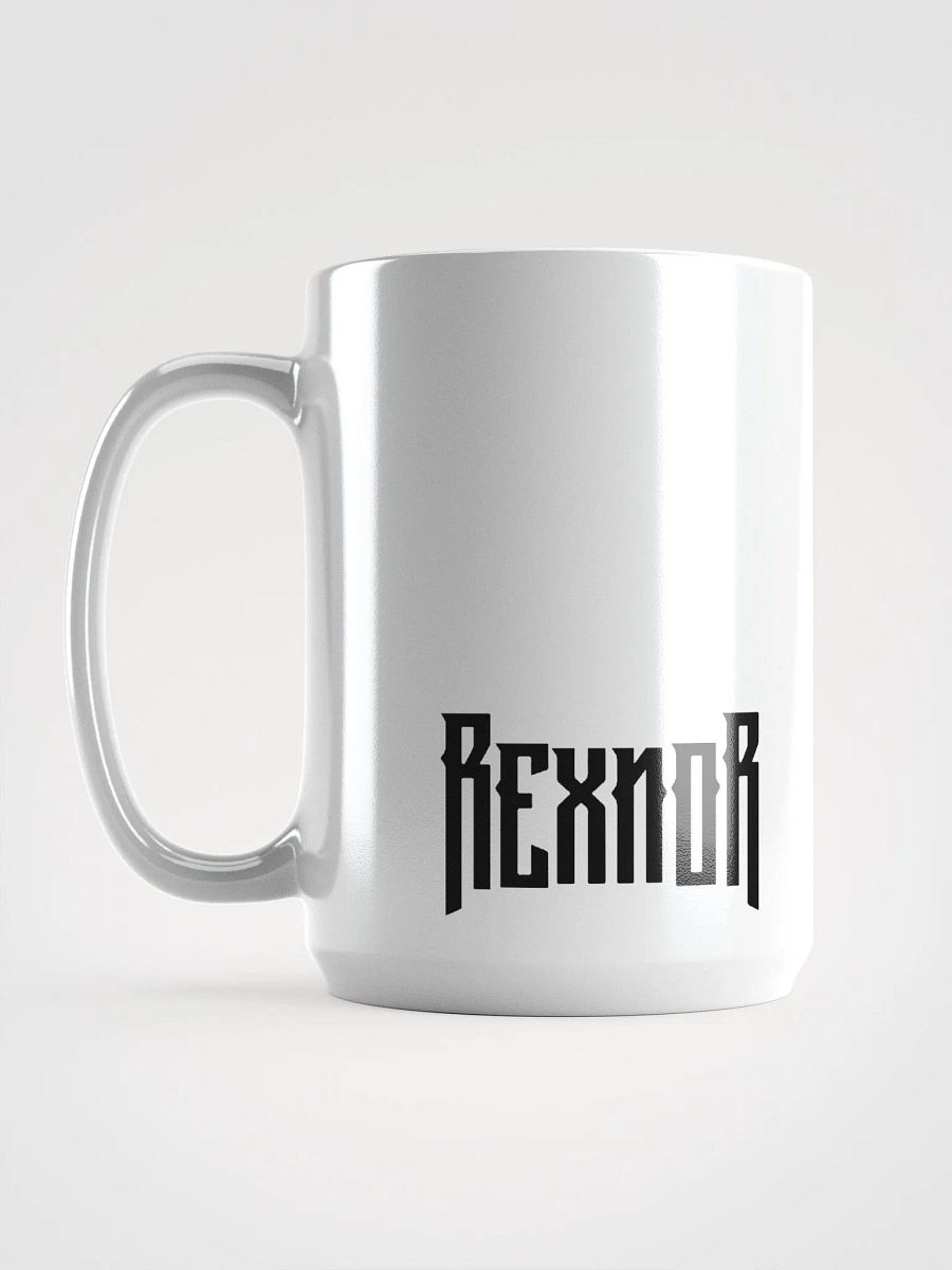 REXNOR Mug 15oz (Crumbling Logo + Black Text) product image (6)