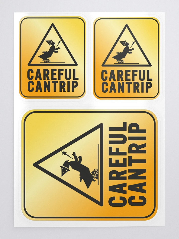 Careful Cantrip Logo Sticker Set product image (1)