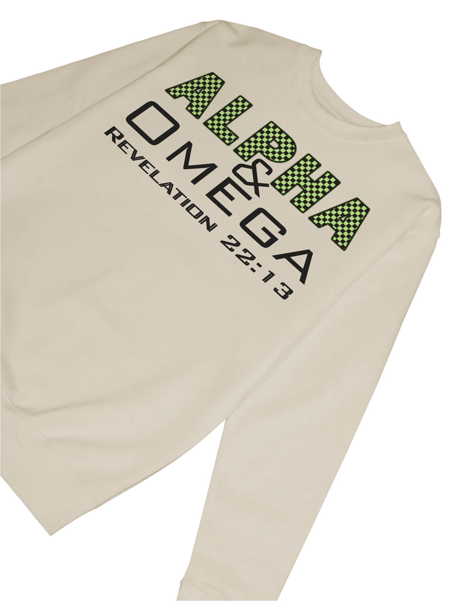 Alpha & Omega Christian SweatShirt | Jesus Christ Faith Sweater | Inspirational Bible Verse Shirt for Believers product image (5)