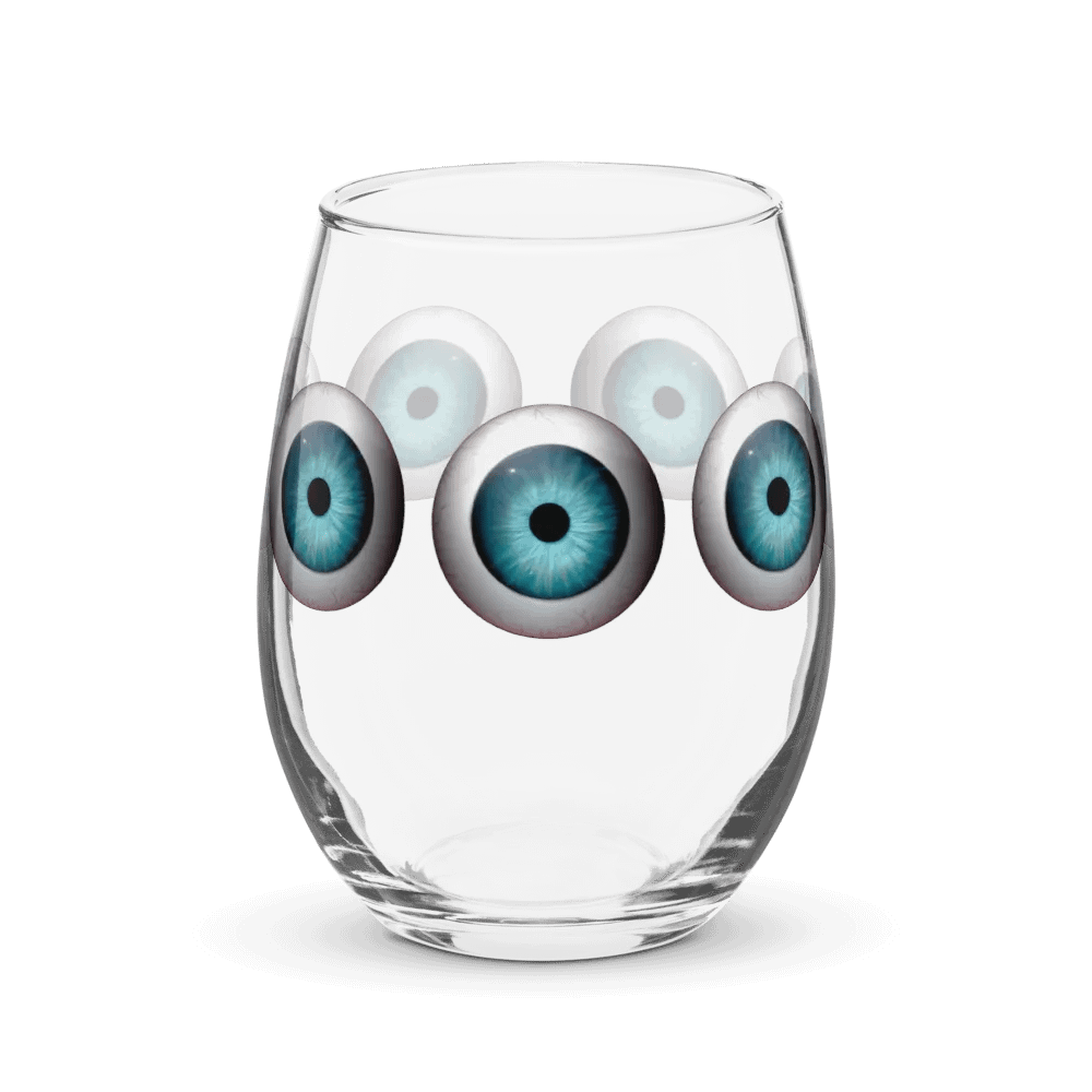 Always Watching Wine Glass product image (1)