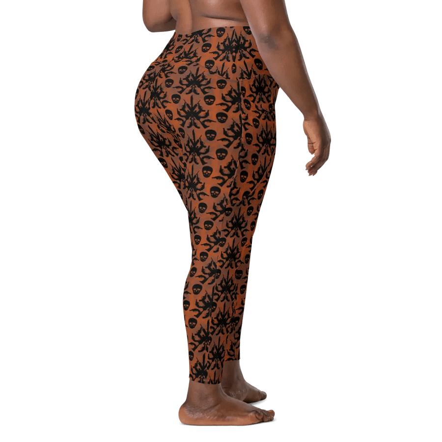 Gothic 2A High Waist Pocket Leggings - Orange product image (11)