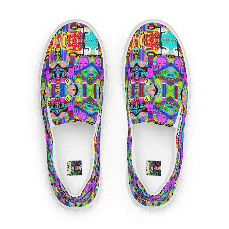 Kaleidoscope Doodle Art Elements Slip-Ons product image (2)