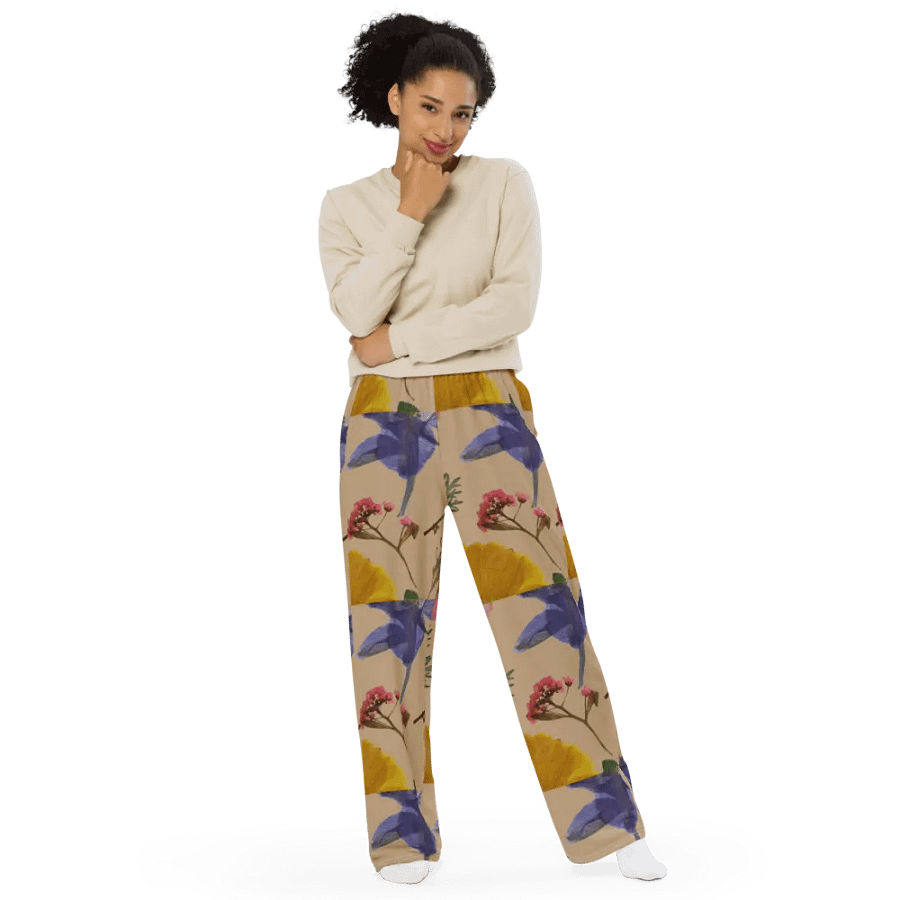 Uni-sex wide leg trendy pants product image (11)