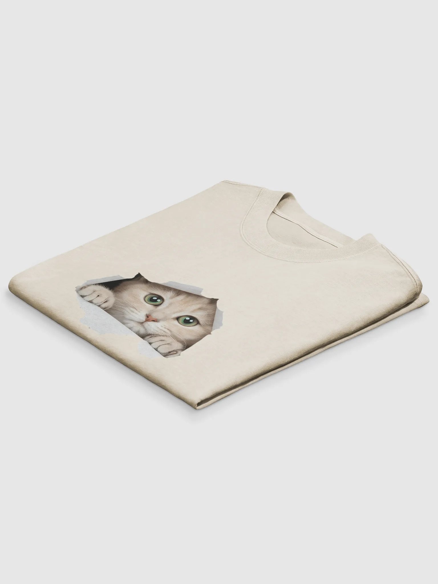 Peekaboo Kitty Oversized Faded T-Shirt product image (4)