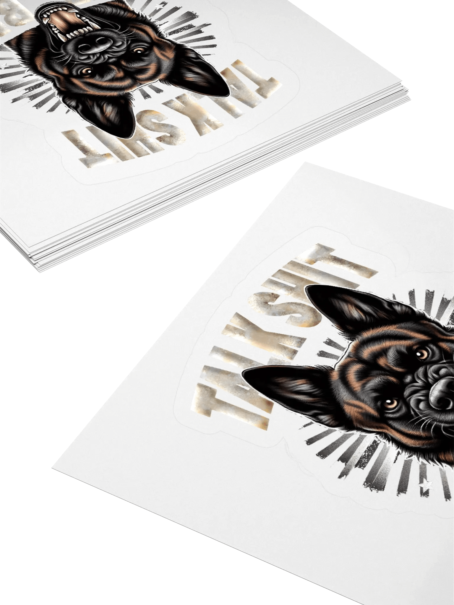 Talk Sh*t Get Bit Dutch Shepherd Sticker product image (10)