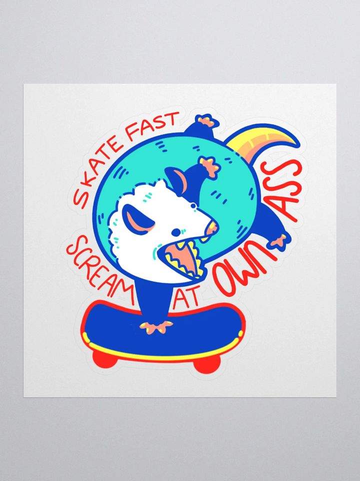 Skate Fast Scream at Own Ass Sticker product image (1)