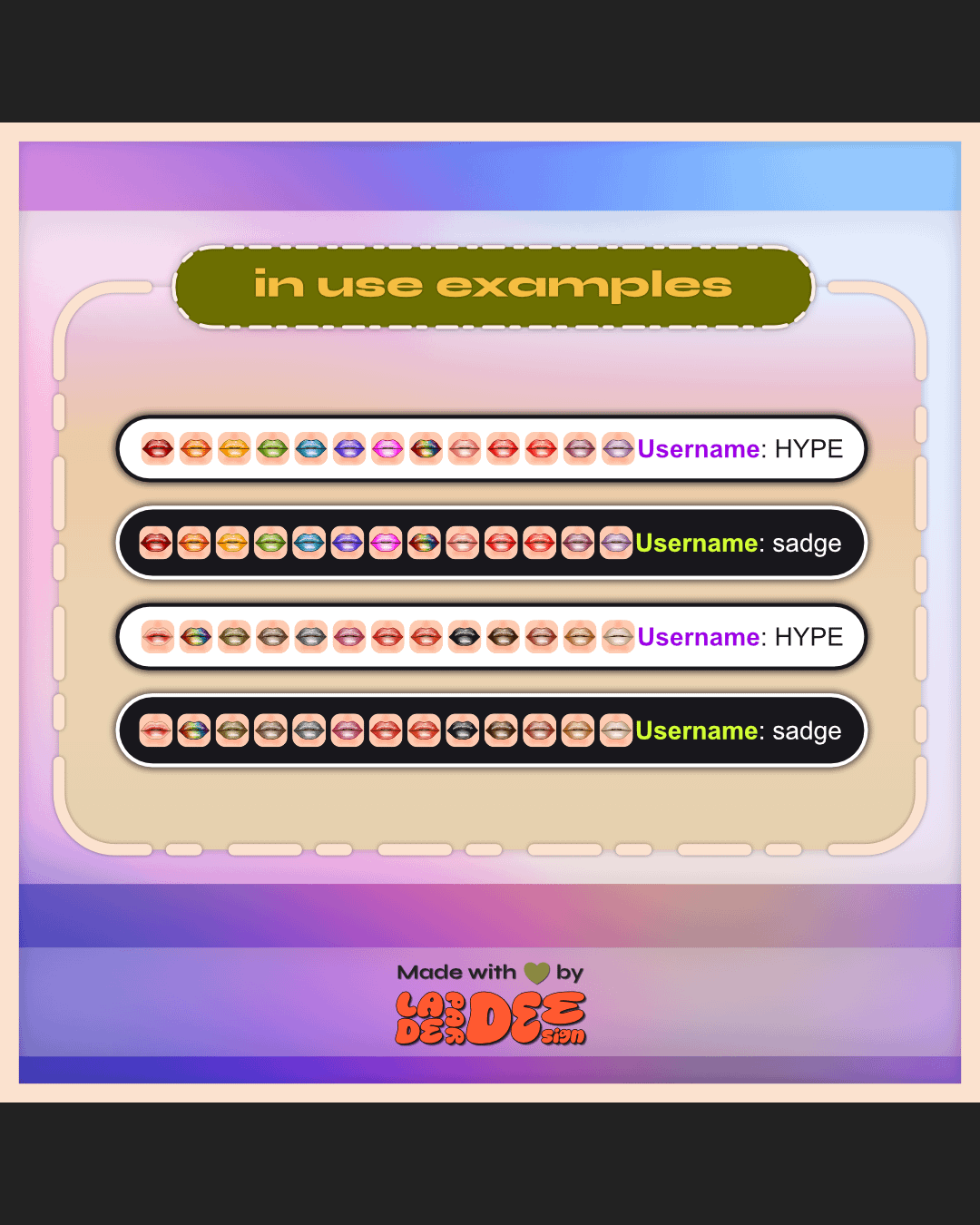 Lippie Badges [Fair Set] product image (4)