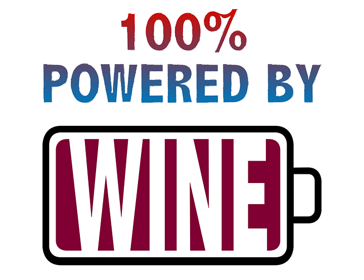 100% Powered by Wine T-Shirt product image (2)