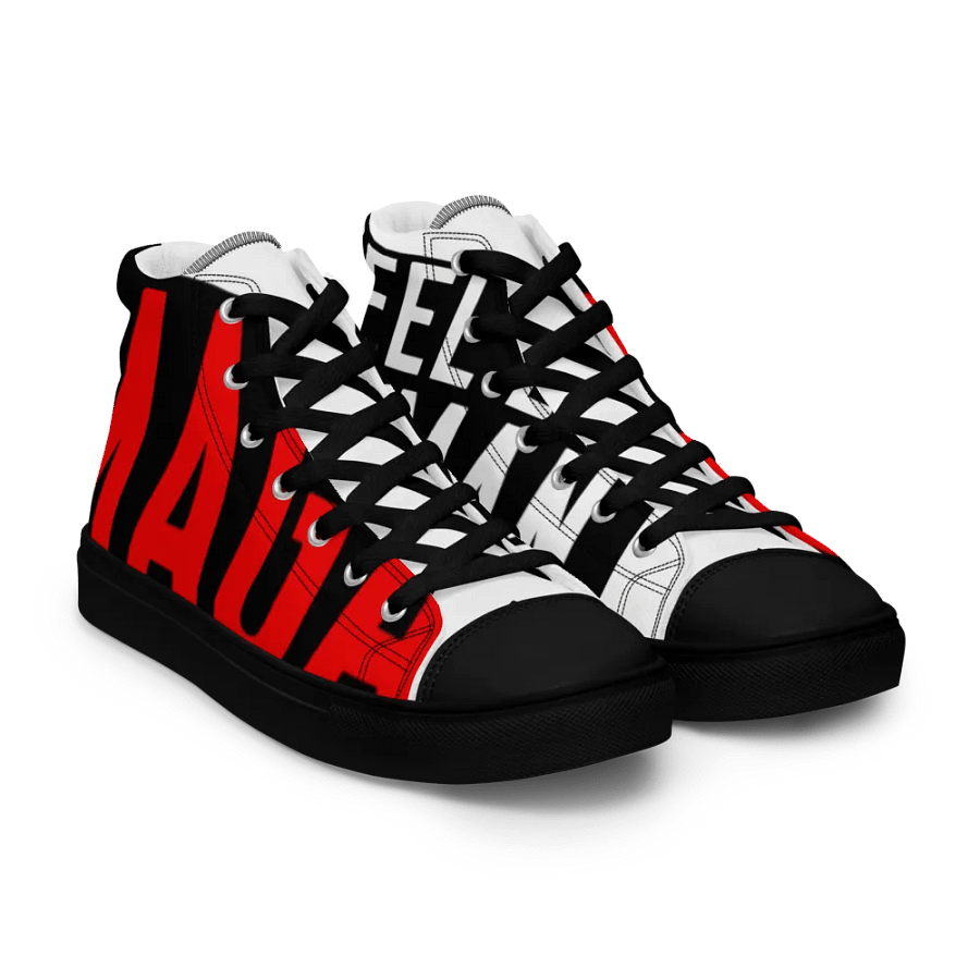 “MAGA, I Feel Like a Woman” Graphic High-Top Sneakers – Parody Whitney Official Merch product image (9)