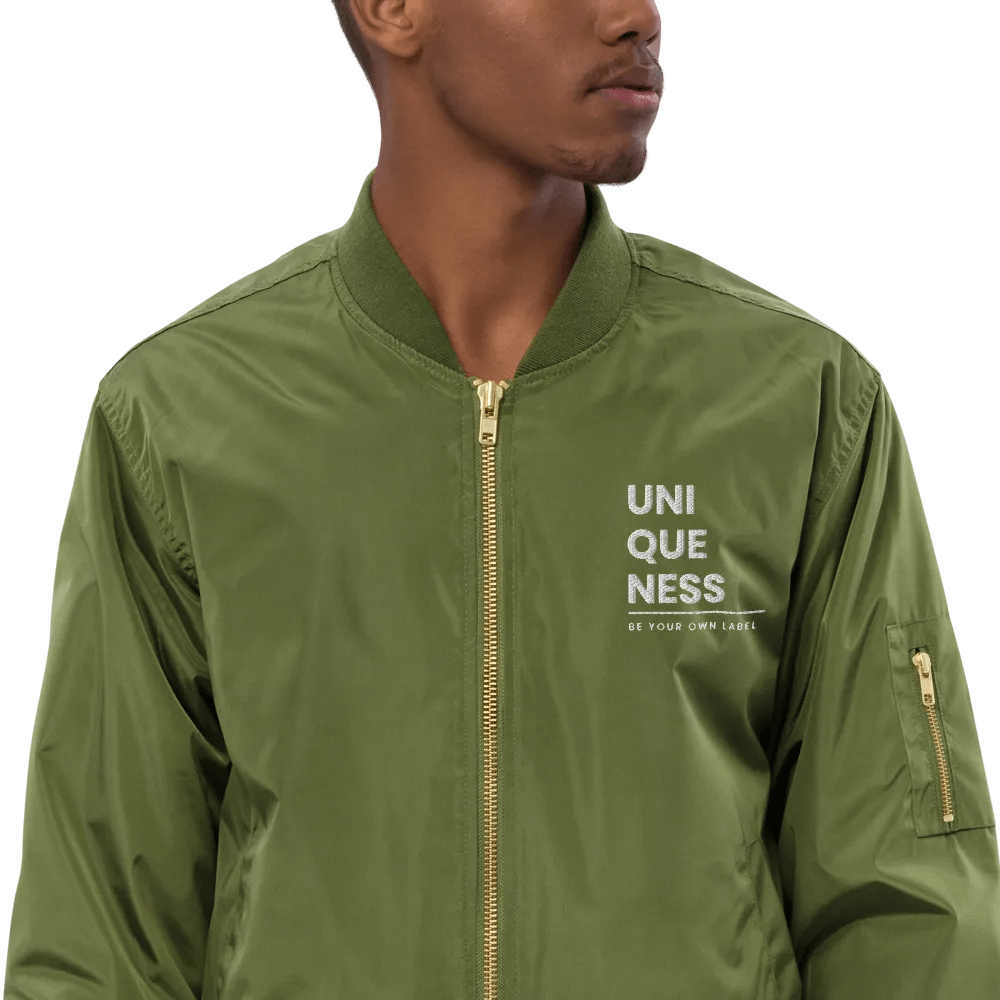 UNIQUENESS Premium Recycled Unisex Bomber Jacket product image (10)