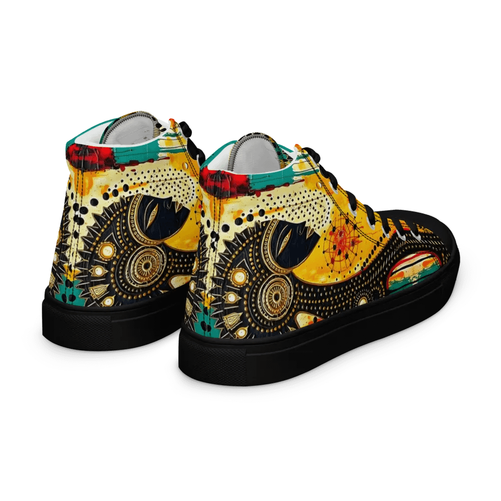 Women's Yogi Muse Abstract Art Painted High Tops product image (9)