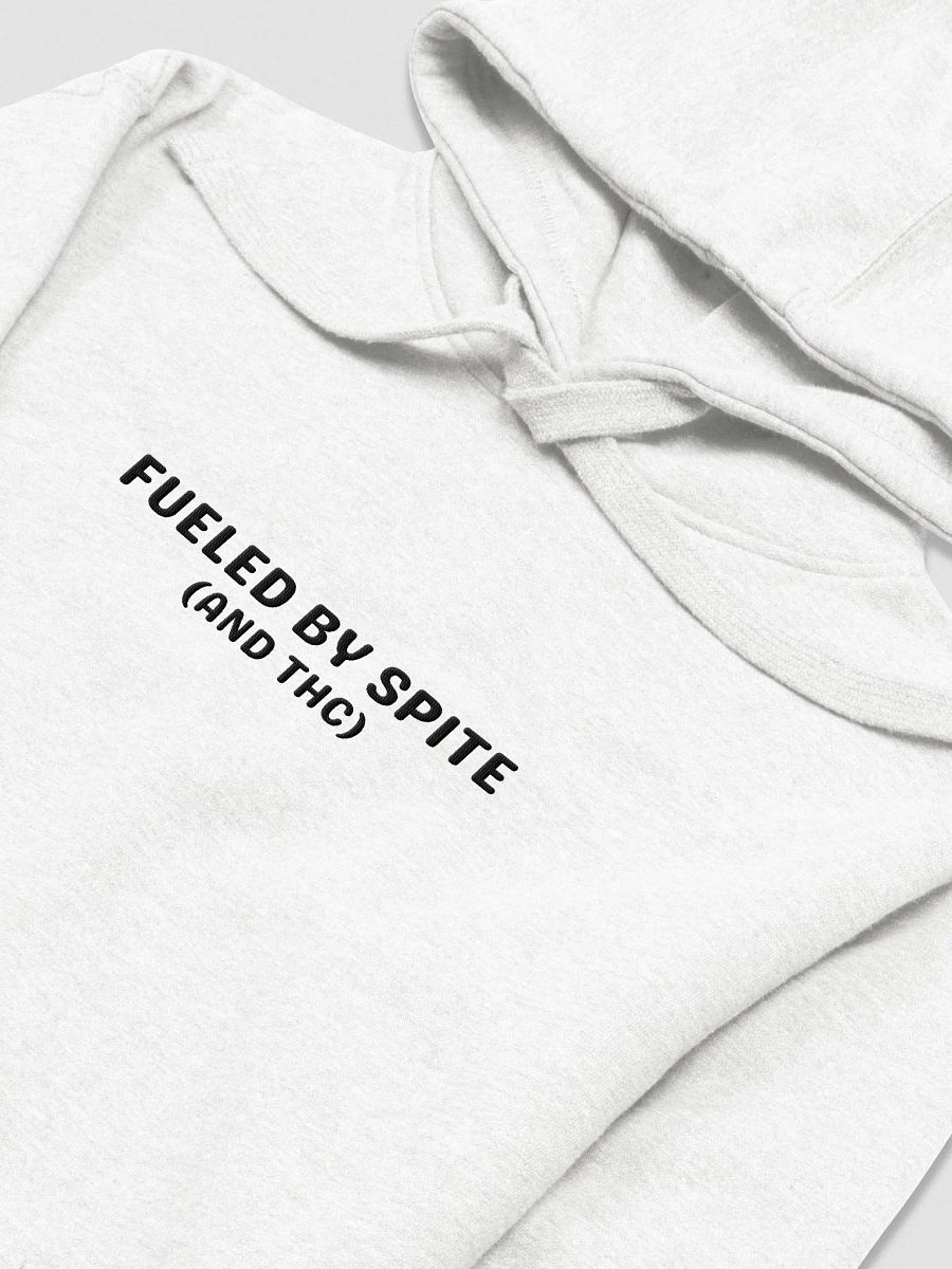 FUELED BY SPITE (black thread) embroidered heavyweight hoodie product image (11)
